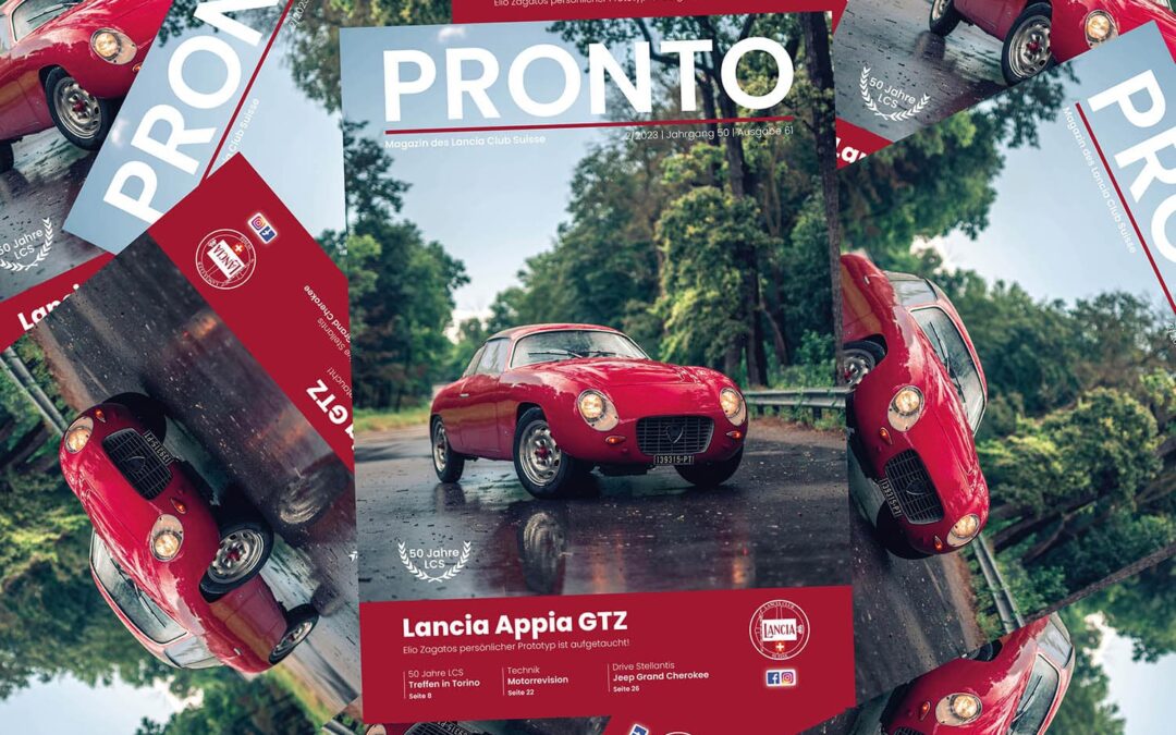 PRONTO 2/23: 50 Jahre Lancia Club suisse, Treffen in Turin, Appia GTZ, Die Prinzen-Affäre